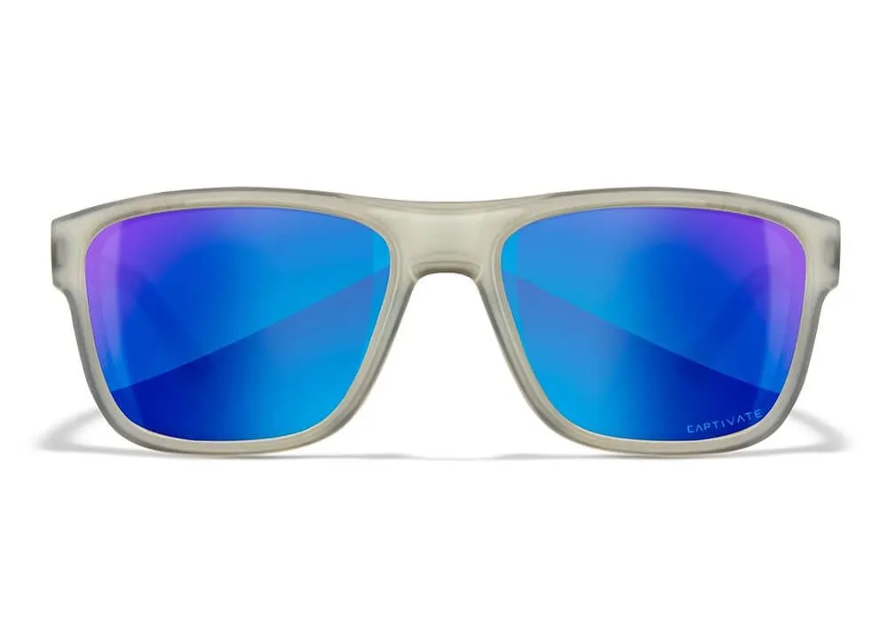 Gafas Wiley X Ovation – Lentes De Espejo Azul Polarizadas Captivate – Montura De Pizarra Mate - Imagen 3
