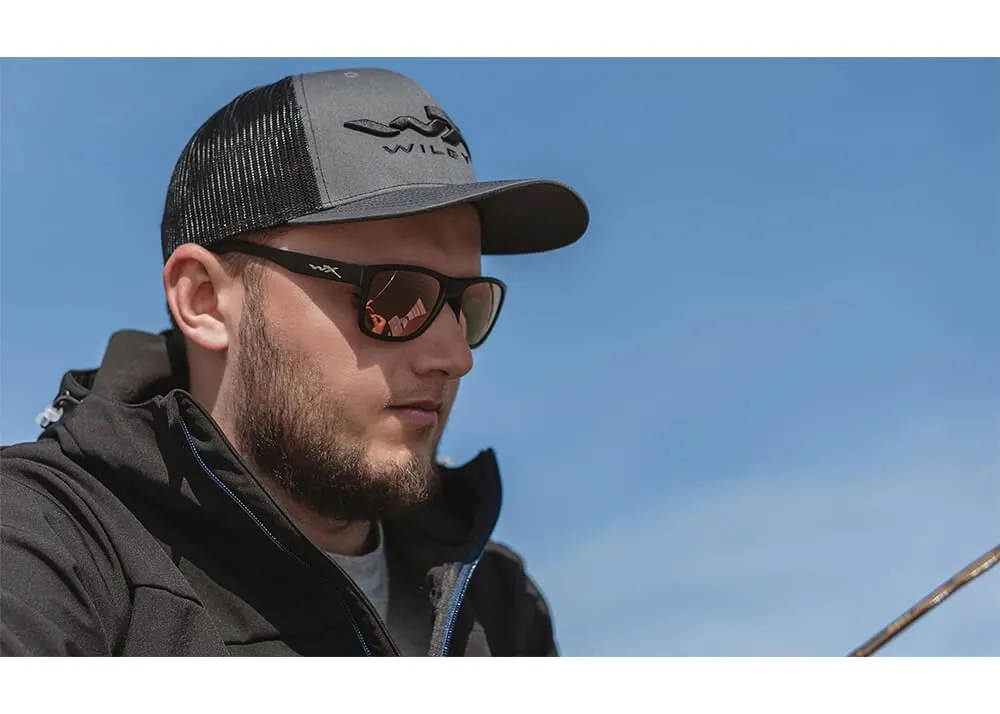 Gafas Wiley X Ovation – Lentes De Espejo Captivate Polarizadas En Oro Rosa – Montura Negra Mate - Imagen 6