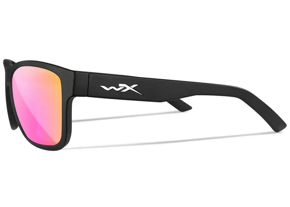 Gafas Wiley X Ovation – Lentes De Espejo Captivate Polarizadas En Oro Rosa – Montura Negra Mate - Imagen 5
