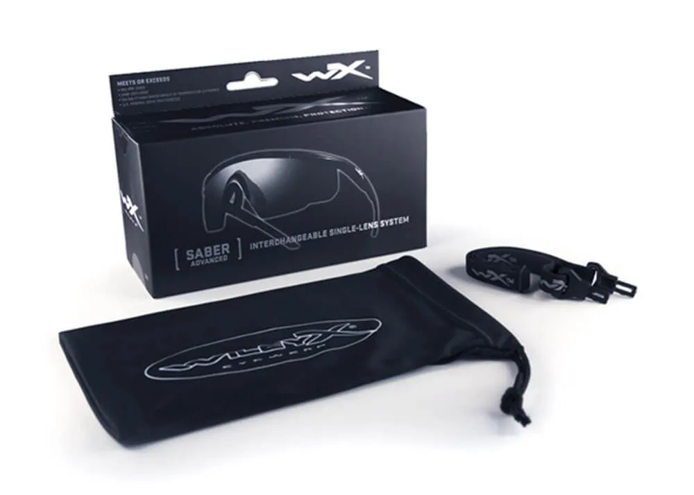 Gafas Wiley X Sabre Adv Gris/Transparente Montura Negra - Imagen 7