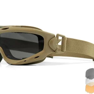 Gafas Wiley X Spear Smoke/Clear/Rust Tan Frame