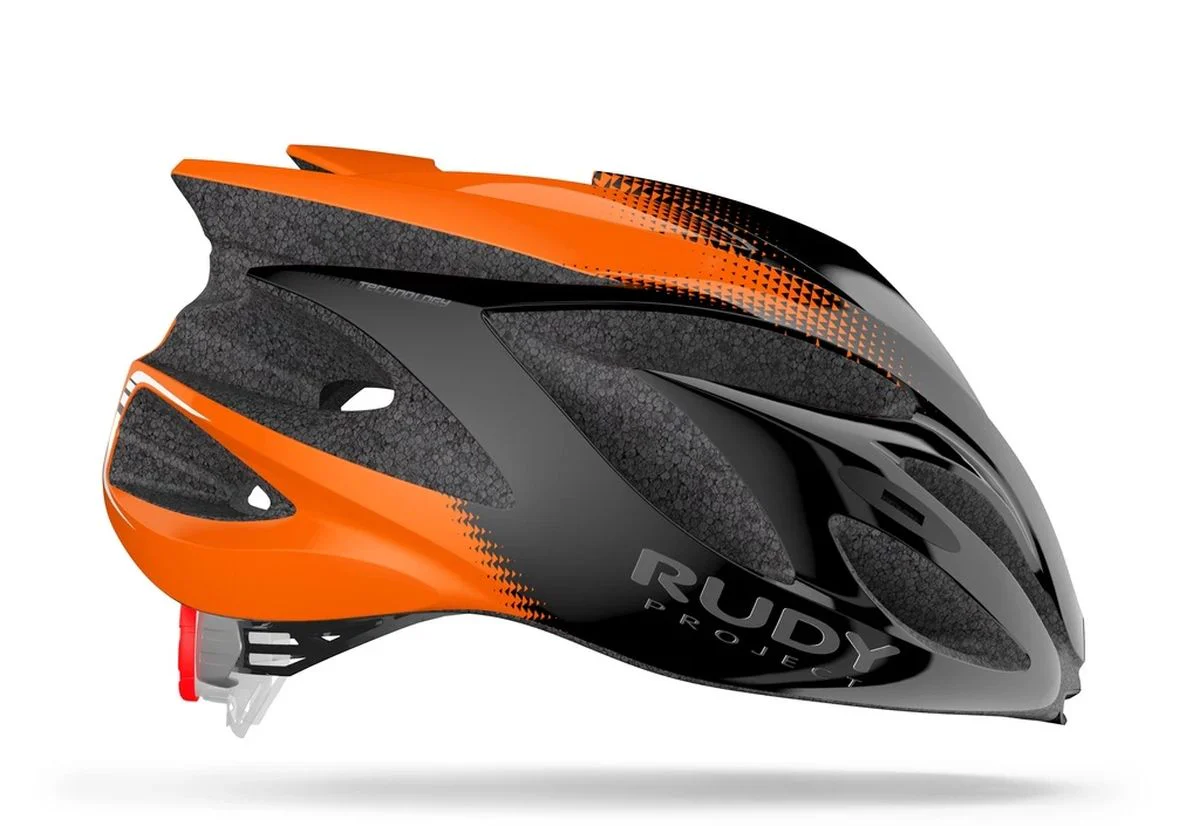 Casco de Ciclismo Rudy Project Rush Black-Orange Shiny - Imagen 5