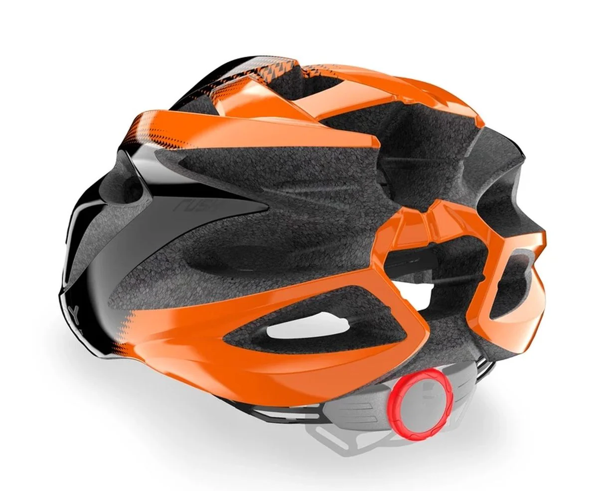 Casco de Ciclismo Rudy Project Rush Black-Orange Shiny - Imagen 4