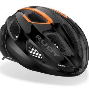 Casco de Ciclismo Rudy Project Strym Black-Orange Shiny