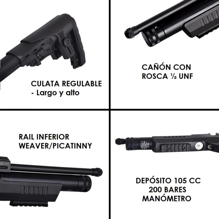 Pistola Pcp Kral Puncher Np-01 Cal. 6,35 Mm – 20 Julios - Imagen 6