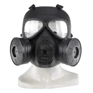 Mascara Química 2 Ventiladores Negra Delta Tactics