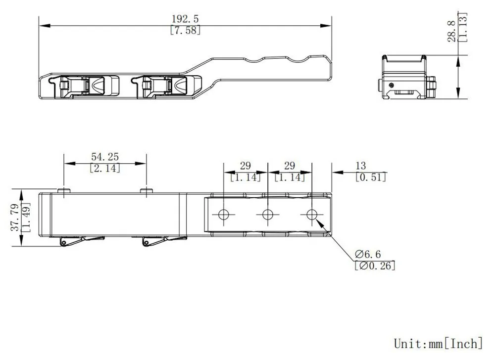 Soporte Hikmicro Weaver/Picatinny Qr Para Thunder/Panther/Cheetah - Imagen 3