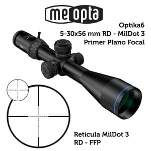 Meopta – Visor Meopro Optika6 – 5-30×56 Ffp – Rd Mildot 3