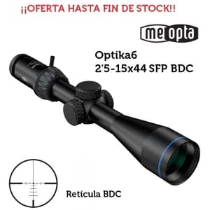 Meopta – Visor Meopro Optika6 – 2,5-15×44 Sfp – Bdc ¡¡Oferta Hasta Fin De Stock!!