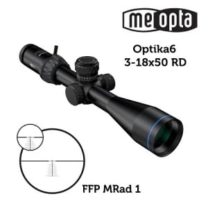Meopta – Visor Meopro Optika6 – 3-18×50 Ffp – Rd Mrad 1 - Imagen 2