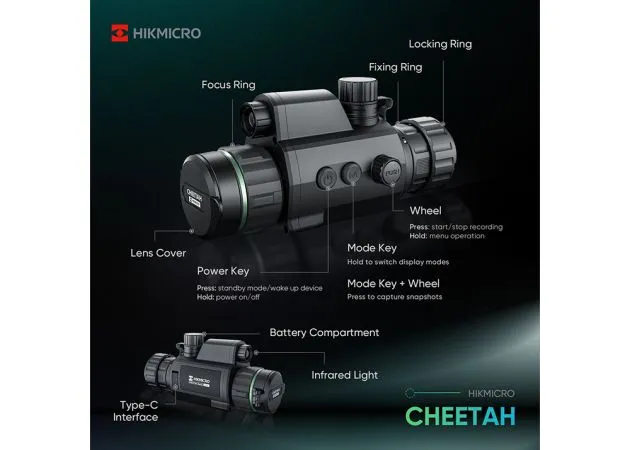 Visor Nocturno Hikmicro Cheetah 940 Nm Ir - Imagen 4