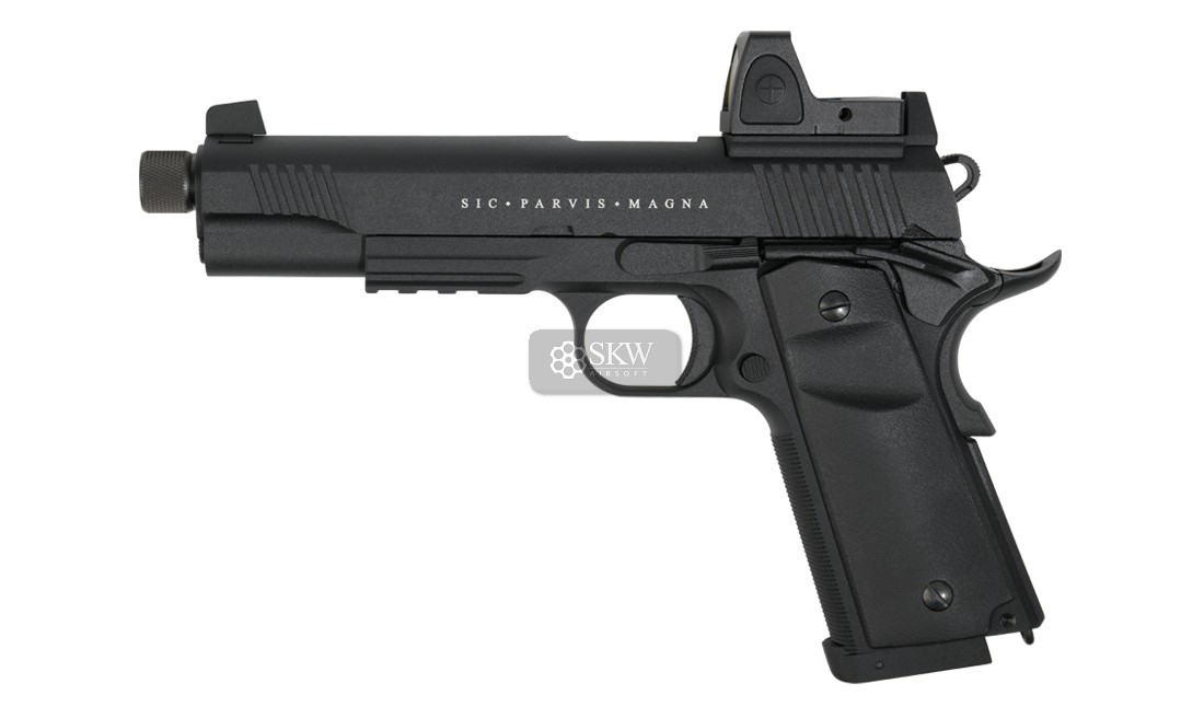 Pistola Co2 Blow Back Rudis Magna Xii Black Secutor Arms