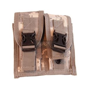 Porta 2 Cargadores Molle Cierre Clip Acu