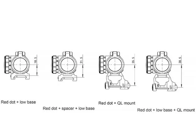 Mira Réflex Punto Rojo Falke S 2 Moa - Imagen 8