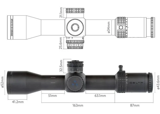 Mira Telescópica Delta Optical Stryker Hd 3.5-21×44 Dprc-1 - Imagen 5