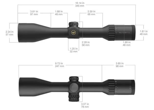 Visor Vector Optics Continental 2-16×50 - Imagen 7
