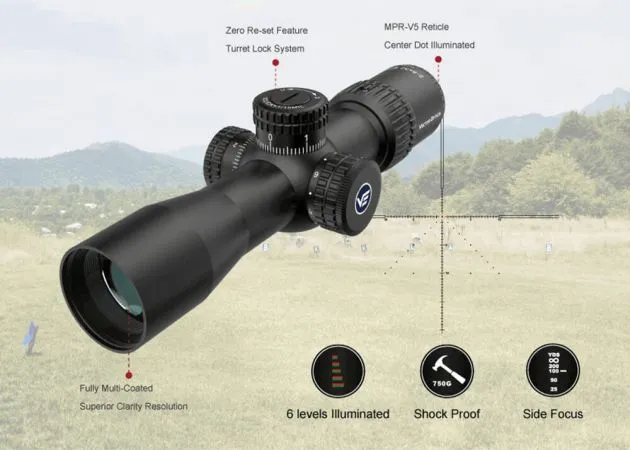 Visor Vector Optics Veyron Ir 2-8×32 Sfp Mpr-V5 - Imagen 7