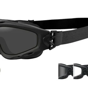 Gafas Wiley X Spear Doble Lente Humo/Transparente/Marco Negro Óxido