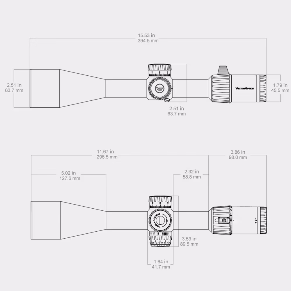 Visor Vector Optics Tauron 5-30×56 GENII FFP - Imagen 8