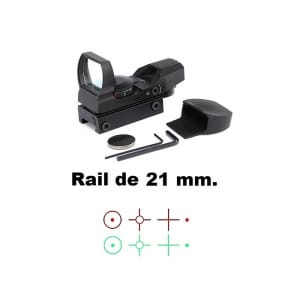 Mira Electrónica Zasdar Tipo Samurai 1x22x33 Mm Raíl Weaver/Picatinny